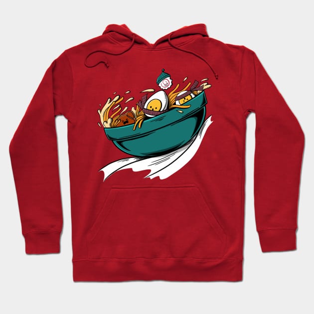 Ramen Holidays Hoodie by mai jimenez